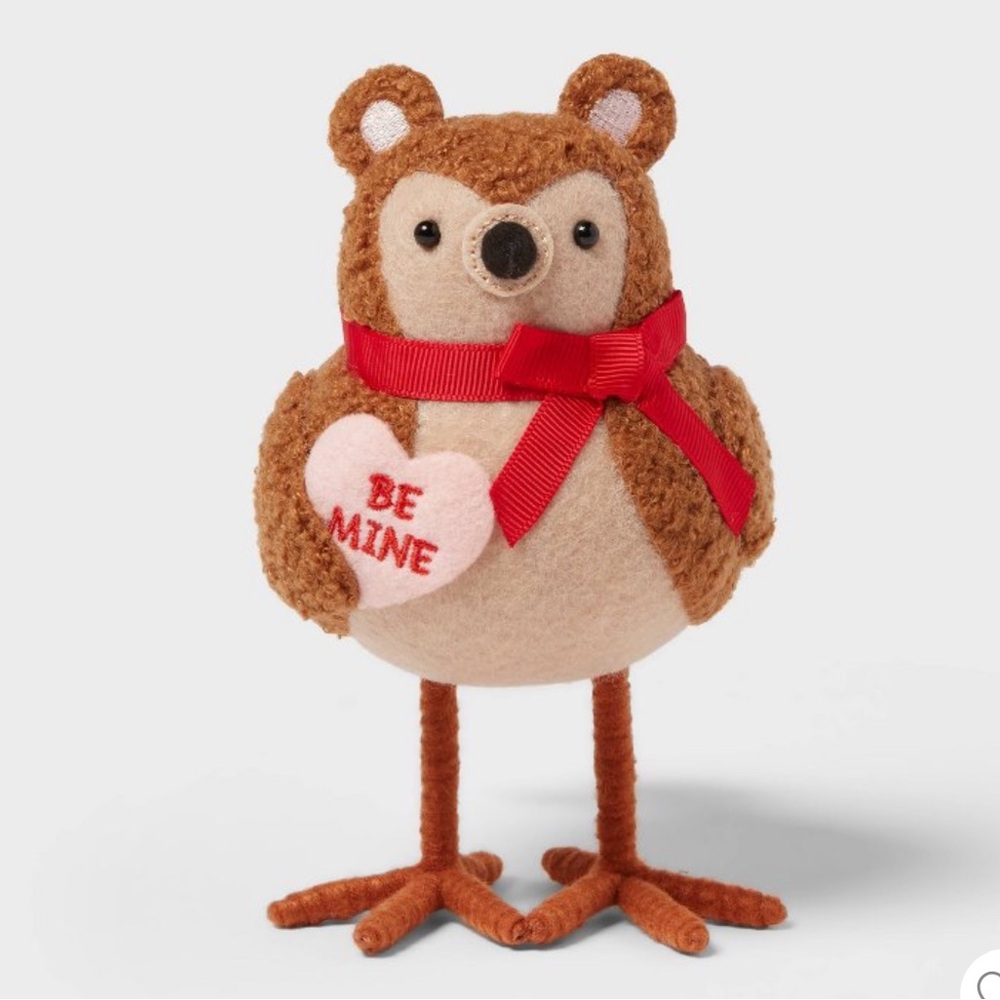 NWT Featherly Friend Spritz bear felt bird